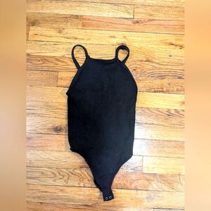 XS/S Free People fitted tank bodysuit with low-cut back